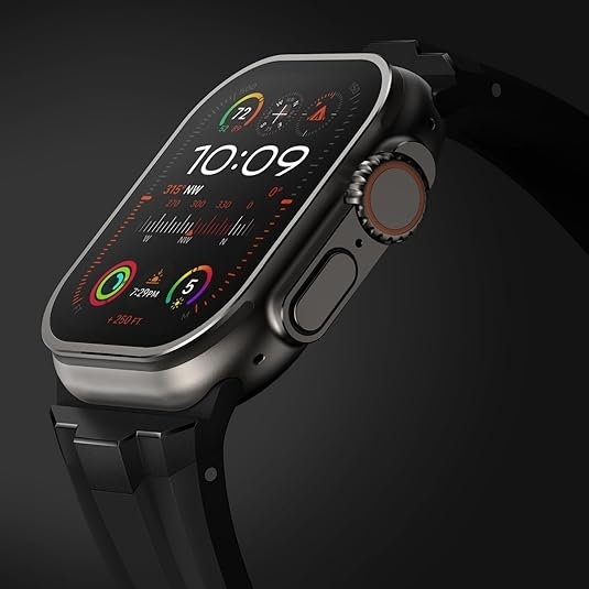 Suitisbest Apple Watch Ultra 2. Nesil Kay (49mm)-Black