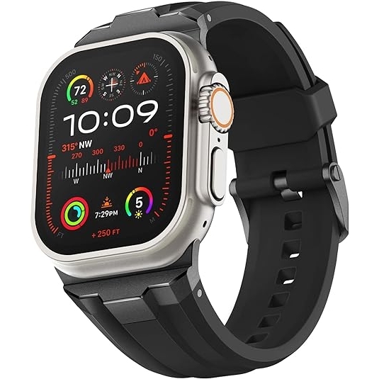 Suitisbest Apple Watch Ultra 2. Nesil Kay (49mm)-Black