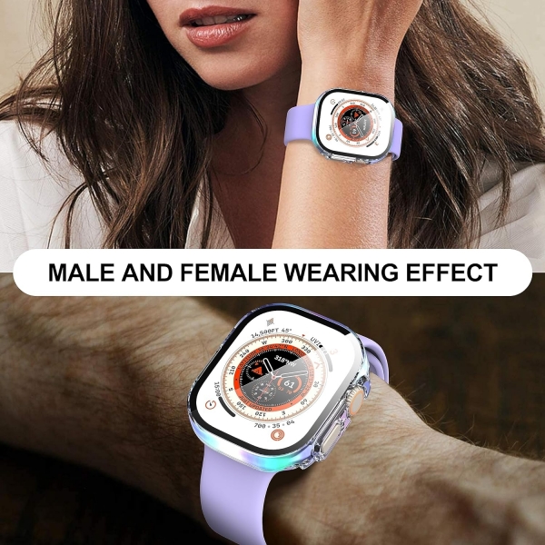 Suoman Apple Watch Ultra 2.Nesil 49mm Bumper Klf-Color Clear