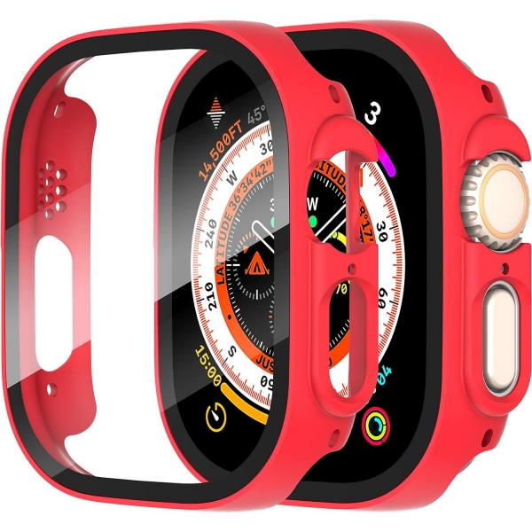 Suoman Apple Watch Ultra 2.Nesil nce Ekran Koruyucu-Red