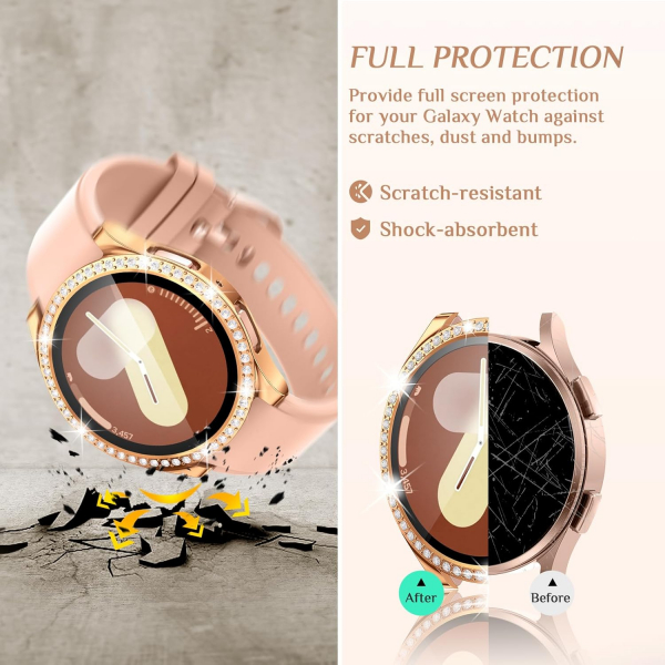 Goton Galaxy Watch 7 44mm Bumper Klf-Rose Gold