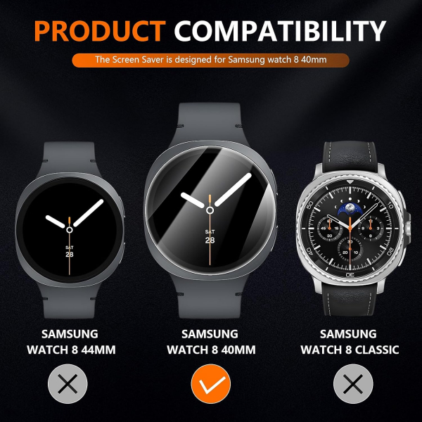 Suoman Galaxy Watch 8 40mm Ekran Koruyucu(4 Adet)
