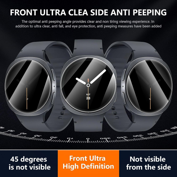 Suoman Galaxy Watch 8 44mm Privacy Ekran Koruyucu