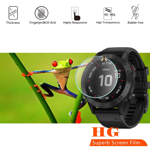 beukei Garmin Fenix 6/6 Pro Ekran Koruyucu(3 Adet)