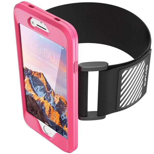 Supcase Apple iPhone 7 Kou Kol Band-Pink