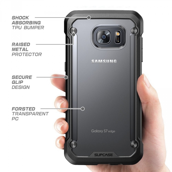 Supcase Samsung Galaxy S7 Edge Hybrid Beetle Serisi Klf-Frost-Black