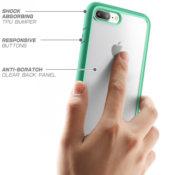 Supcase iPhone 7 Plus Unicorn Beetle effaf Bumper Klf-Green