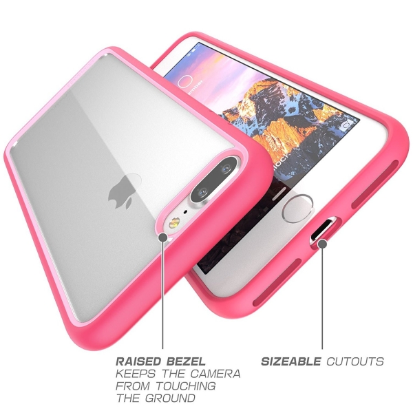 Supcase iPhone 7 Plus Unicorn Beetle effaf Bumper Klf-Pink