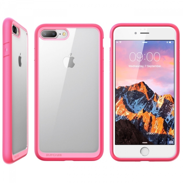 Supcase iPhone 7 Plus Unicorn Beetle effaf Bumper Klf-Pink