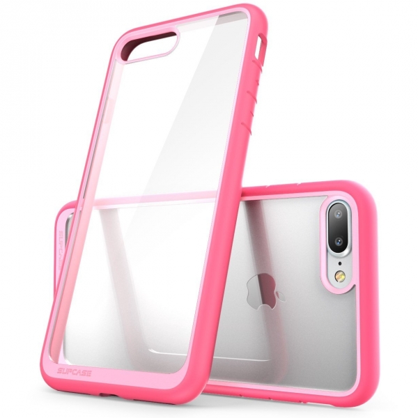 Supcase iPhone 7 Plus Unicorn Beetle effaf Bumper Klf-Pink