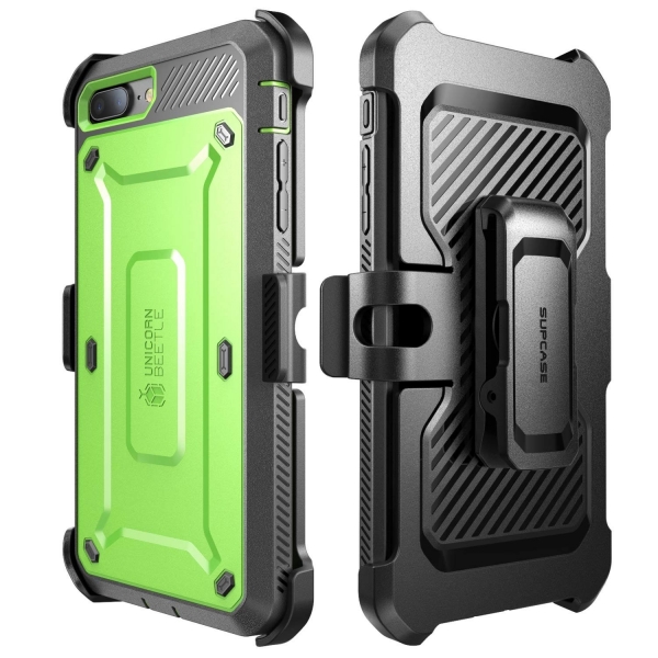 SUPCASE iPhone 7 Plus Unicorn Beetle Pro Serisi Klf ve Ekran Koruyucu (MIL-STD-810G)-Green