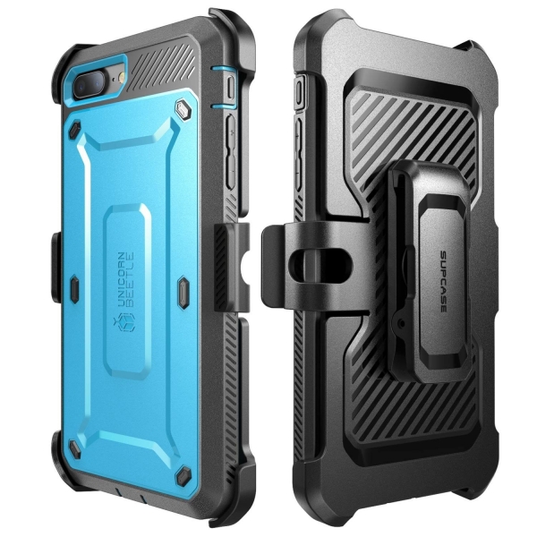 SUPCASE iPhone 7 Plus Unicorn Beetle Pro Serisi Klf ve Ekran Koruyucu (MIL-STD-810G)- Blue