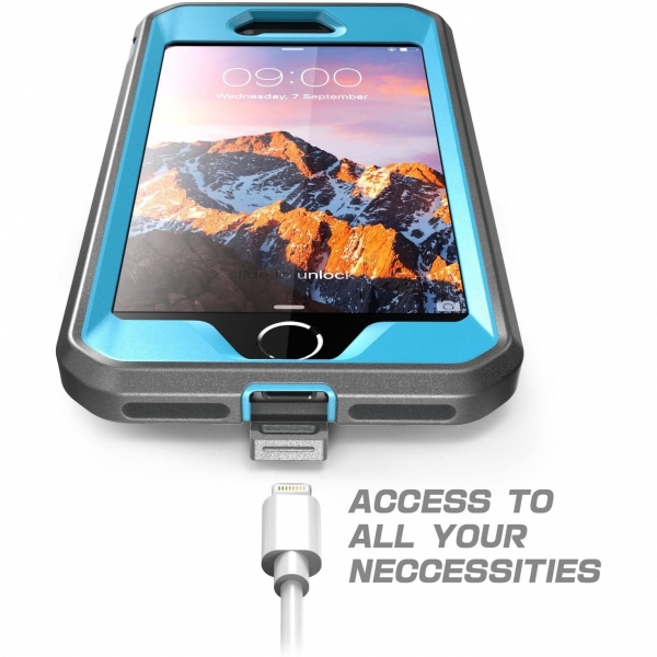 Supcase iPhone SE Unicorn Unicorn Beetle Pro Serisi Klf (2.Nesil)-Blue