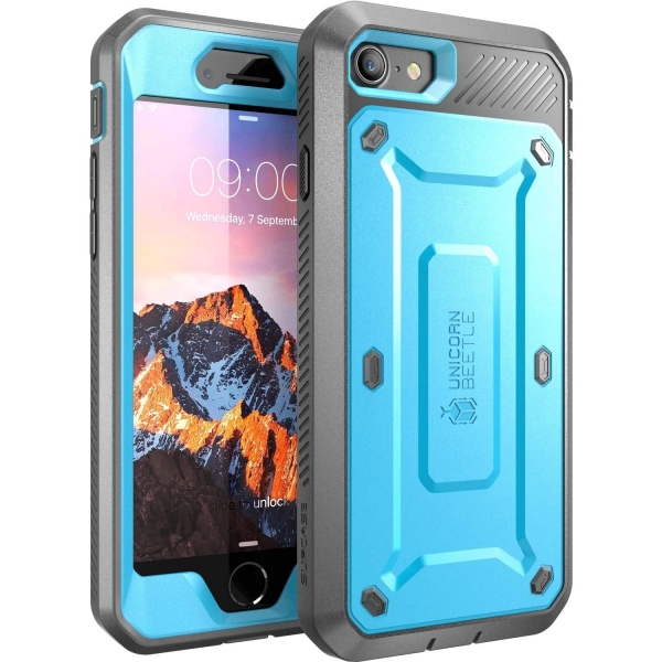 Supcase iPhone SE Unicorn Unicorn Beetle Pro Serisi Klf (2.Nesil)-Blue