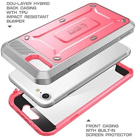 Supcase iPhone SE Unicorn Unicorn Beetle Pro Serisi Klf (2.Nesil)-Pink