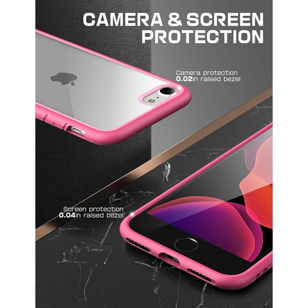 Supcase iPhone SE Unicorn Beetle Style Serisi Klf (2.Nesil)-Pink