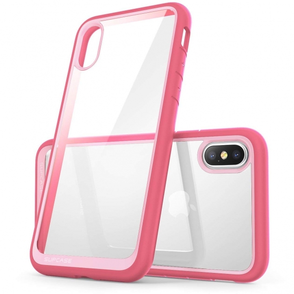 Supcase iPhone XS Max Unicorn Beetle Style Klf-Pink