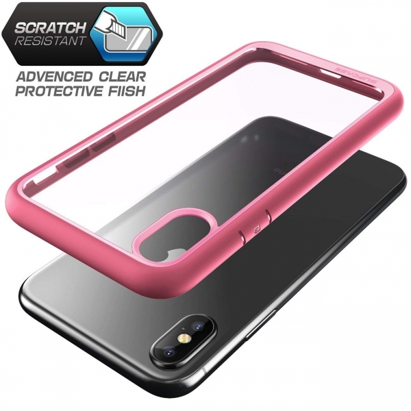 Supcase iPhone XS Max Unicorn Beetle Style Klf-Pink