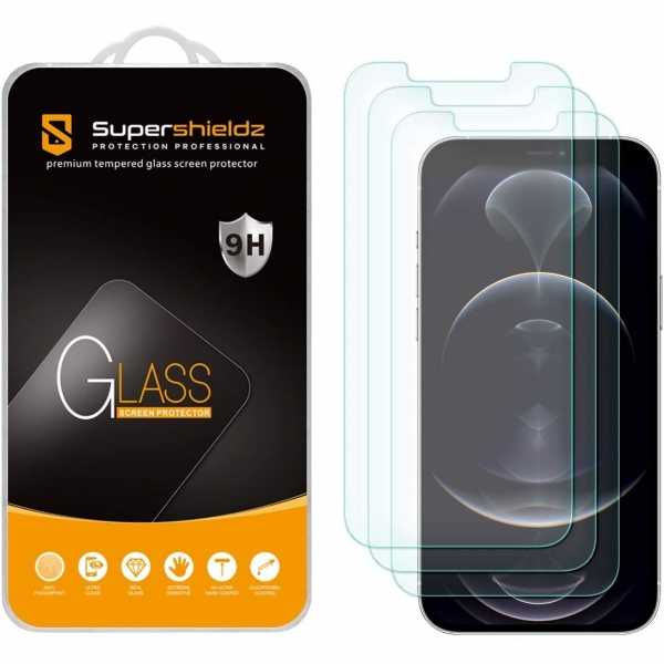 Supershieldz Apple iPhone 12 Pro Max Temperli Cam Ekran Koruyucu (3 Adet)