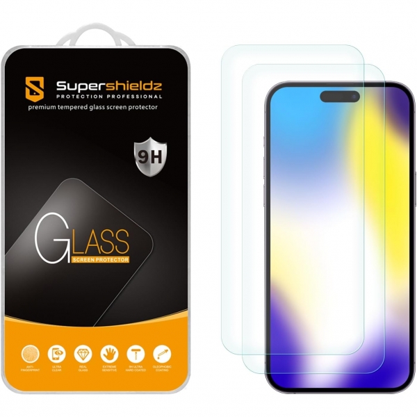 Supershieldz Apple iPhone 15 Pro Max Temperli Cam Ekran Koruyucu (2 Adet)