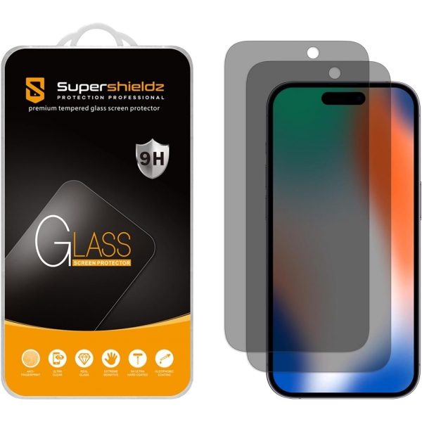 Supershieldz Apple iPhone 15 Pro Privacy Cam Ekran Koruyucu (2 Adet)