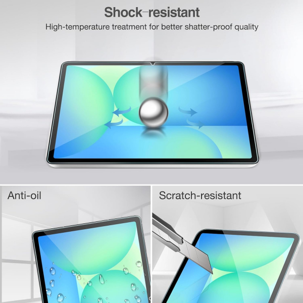 ProCase Galaxy Tab S10 FE Ekran ve Kamera Koruyucu -Silver