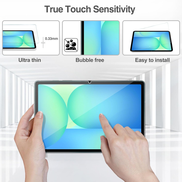 ProCase Galaxy Tab S10 FE Ekran ve Kamera Koruyucu -Silver