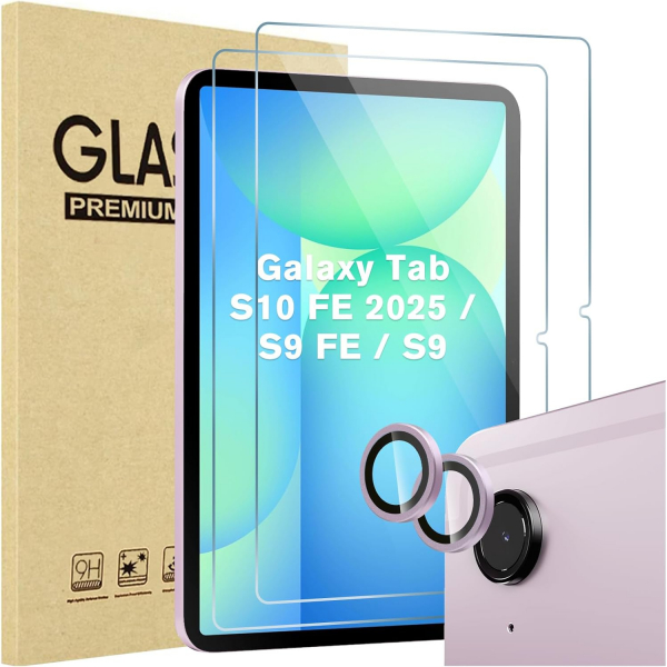 ProCase Galaxy Tab S10 FE Ekran ve Kamera Koruyucu -Lavender