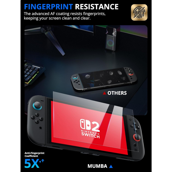 Mumba Nintendo Switch 2 Ekran Koruyucu (2 Adet)