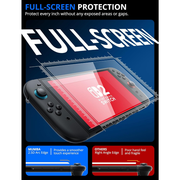 Mumba Nintendo Switch 2 Ekran Koruyucu (2 Adet)