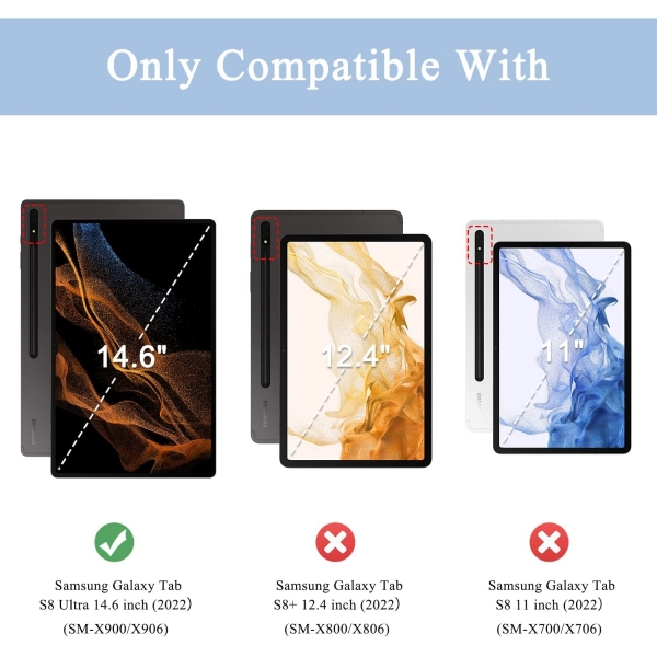 Supveco Galaxy Tab S8 Ultra Kılıf (14.6 inç)