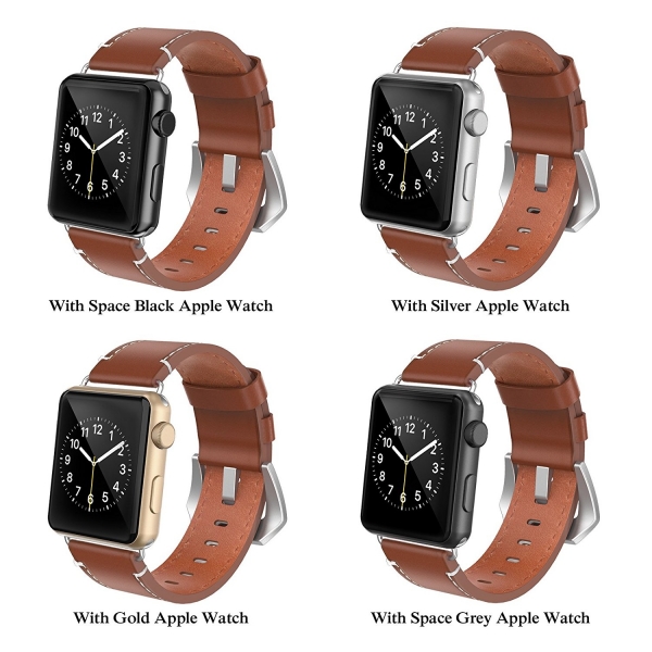 Swees Apple Watch Deri Kay (42mm)-Brown