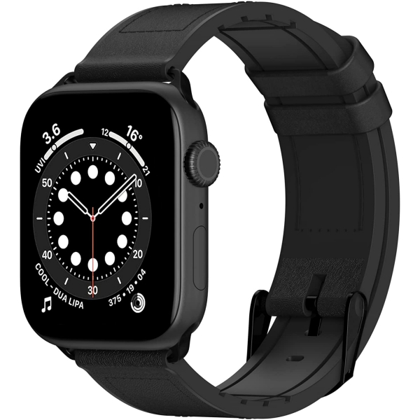 SwitchEasy Apple Watch Deri Kay (45mm)-Hybrid Black