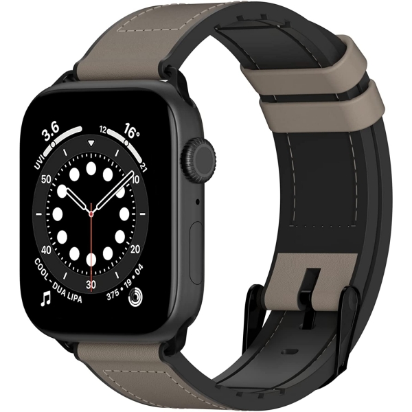 SwitchEasy Apple Watch Deri Kay (45mm)-Hybrid Gray