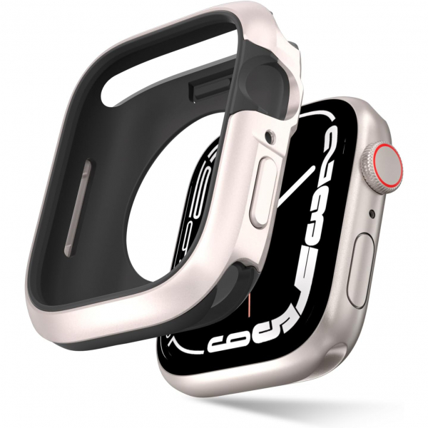 SwitchEasy Odyssey Apple Watch 9 Bumper K�l�f (45mm)-Starlight White