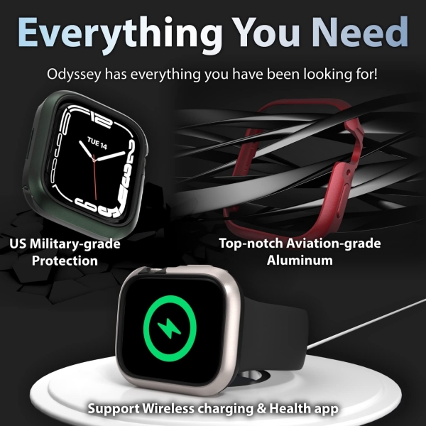 SwitchEasy Odyssey Apple Watch Koruyucu Klf (45mm)(MIL-STD-810G)-Blue