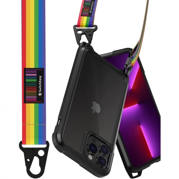 SwitchEasy Odyssey Serisi iPhone 13 Pro Askl Klf (MIL-STD-810G)-Rainbow