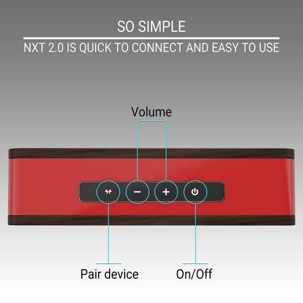 Symphonized NXT 2.0 Bluetooth Hoparlr-Red