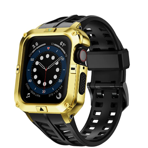 T-ENGINE Apple Watch Kay (44mm)-Black/Gold