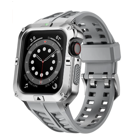 T-ENGINE Apple Watch Kay (44mm)-Silver