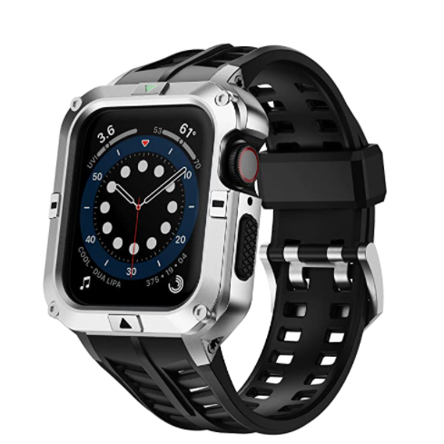 T-ENGINE Apple Watch Kay (44mm)-Black/Silver