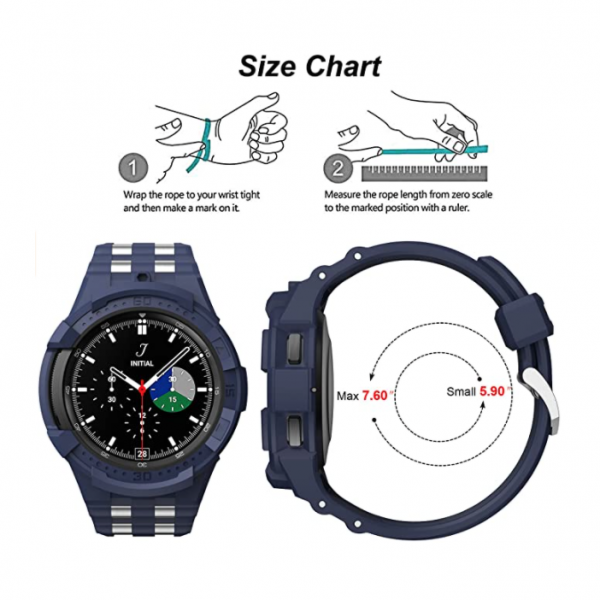 T-ENGINE Samsung Galaxy Watch 4 Klf (46mm)-Navy