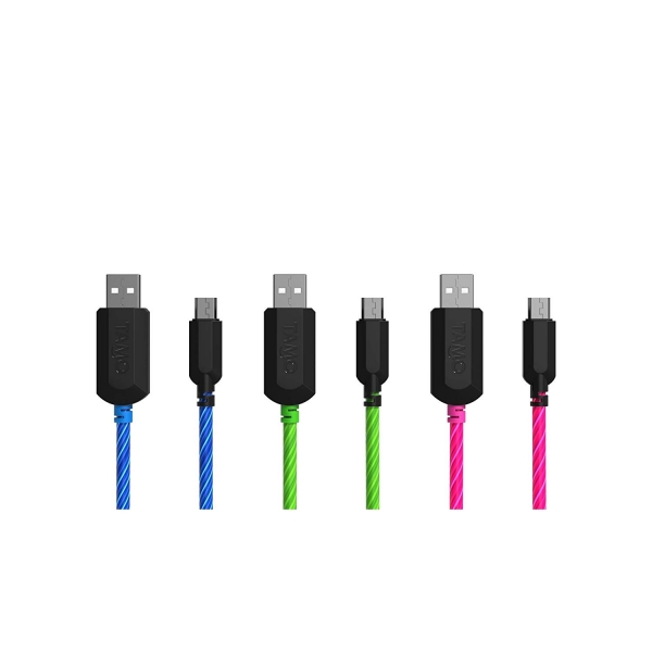 TAMO Light Up Micro USB Kablo (1 M)-Green