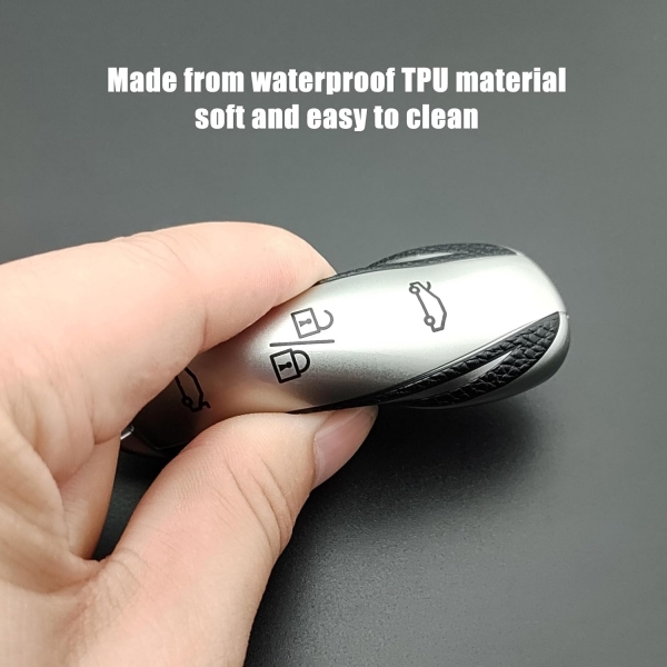 TANDRIVE Tesla Model 3/Y Silikon Anahtar Tutucu-Silver