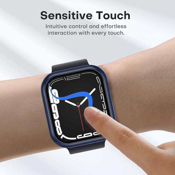 TAURI Apple Watch 9 45mm Bumper Klf-Blue