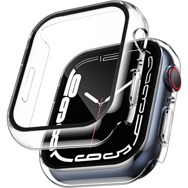 TAURI Apple Watch 9 45mm Bumper Klf-Clear