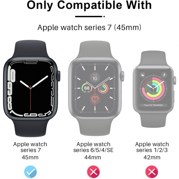TAURI Apple Watch 9 45mm Bumper Klf-Green