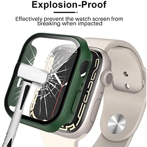 TAURI Apple Watch 9 45mm Bumper Klf-Green