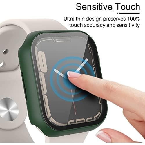 TAURI Apple Watch 9 45mm Bumper Klf-Green