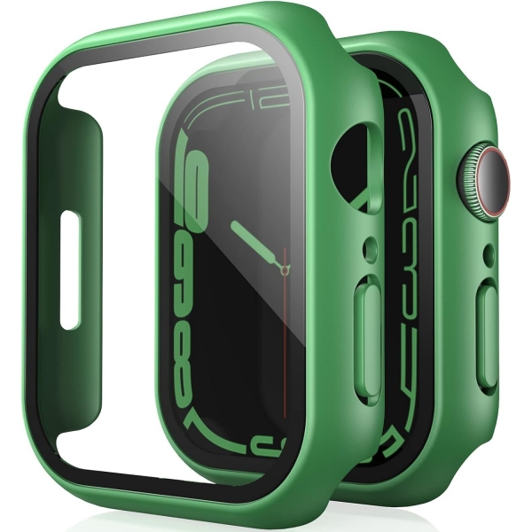 TAURI Apple Watch 9 Ekran Koruyucu (45mm)-Green